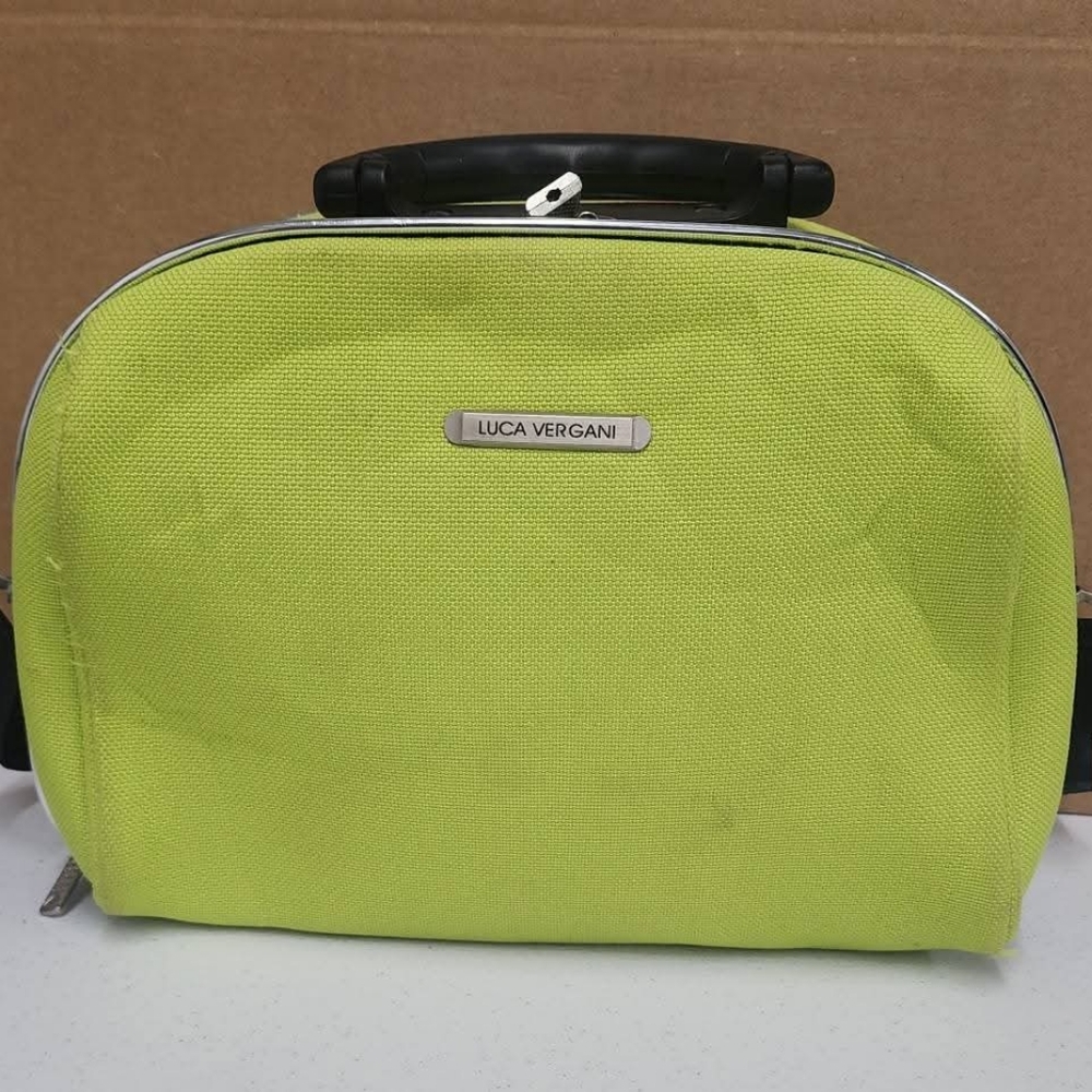 Luca Vergani Makeup Cosmetic Case Travel Bag Chartreuse GreenCarry On Luggage